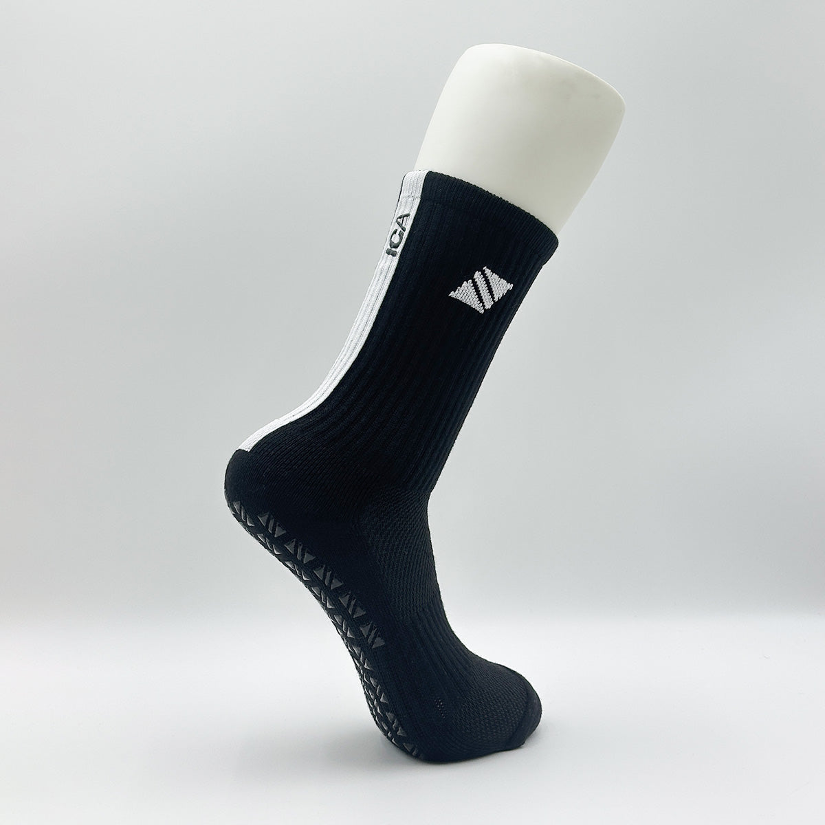 (Black) Unisex Athletic Grip Sock