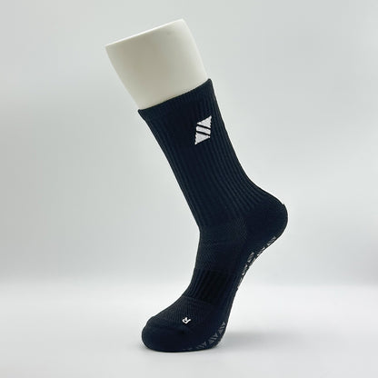 (Black) Unisex Athletic Grip Sock