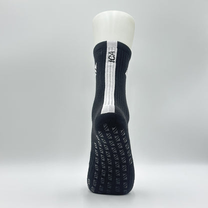 (Black) Unisex Athletic Grip Sock