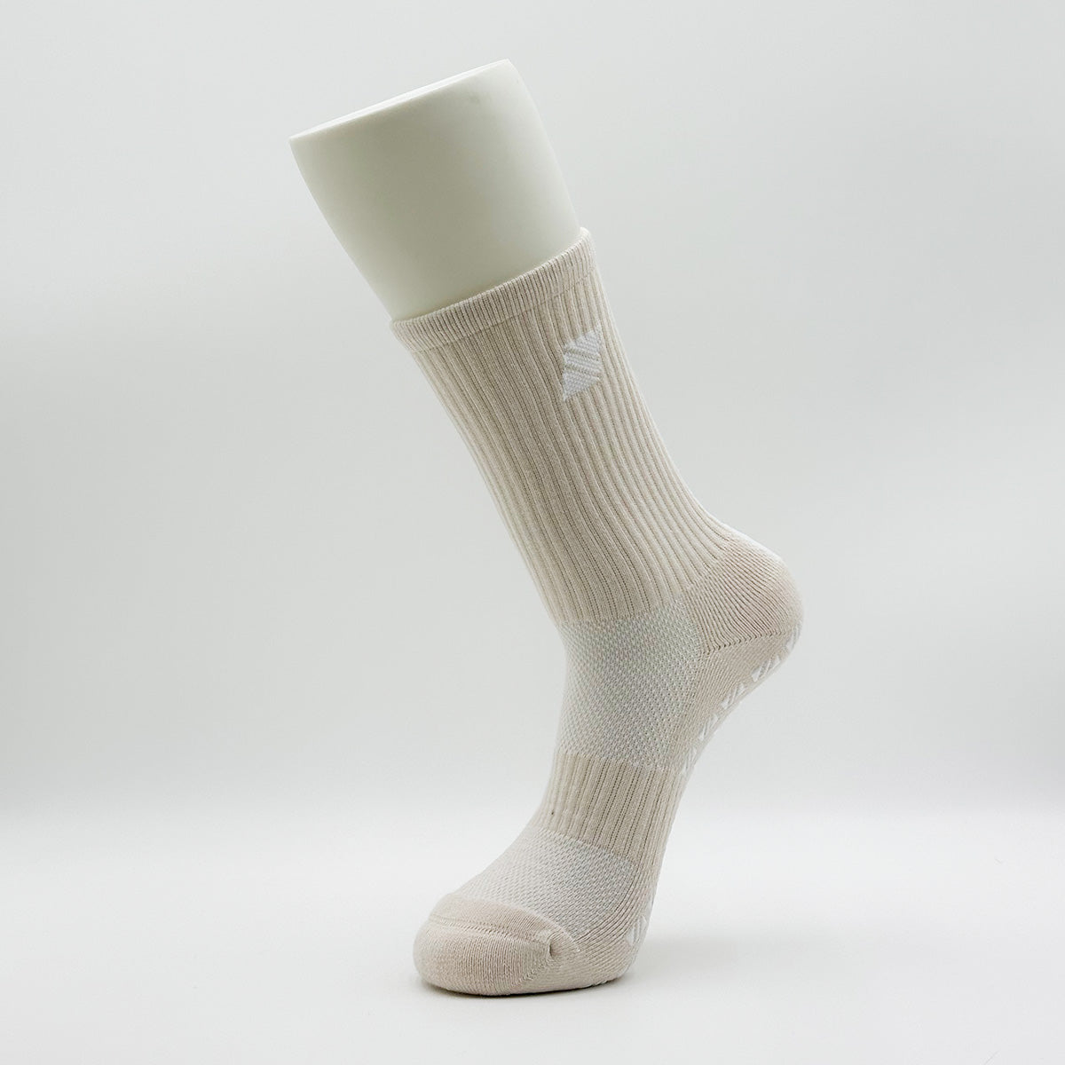 (Tan) - Unisex Athletic Grip Socks