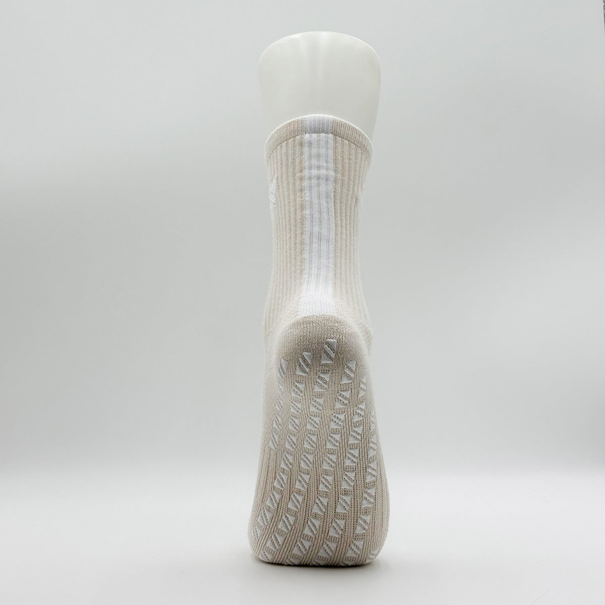 (Tan) - Unisex Athletic Grip Socks