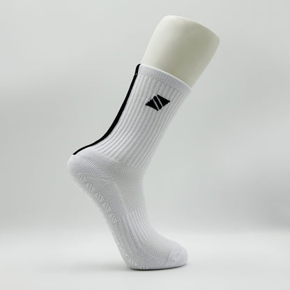 (White) - Unisex Athletic Grip Sock
